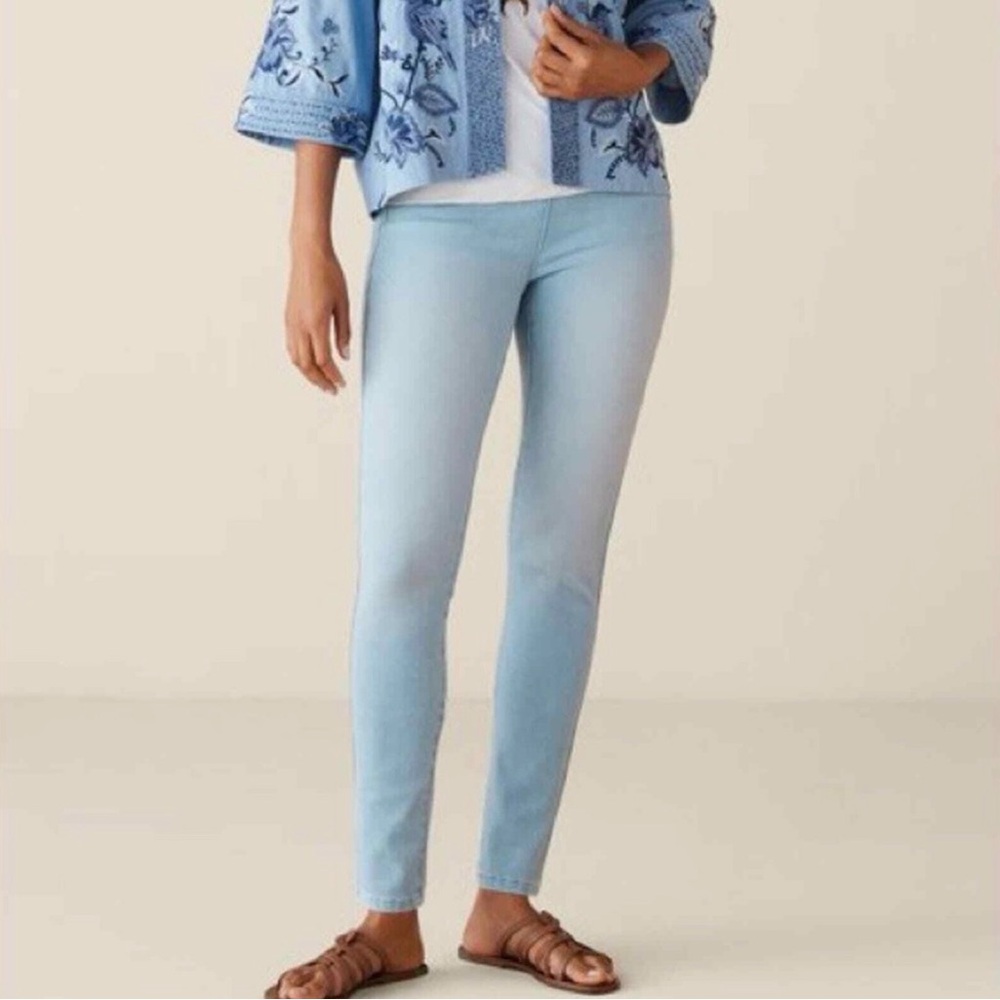 Soft Surroundings Sky Blue Skinny Jeans